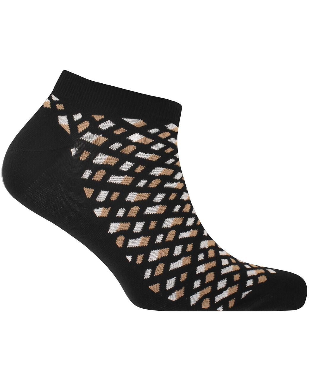 BOSS BUSINESS Black Boss 2 Pack Monogram Ankle Socks for men