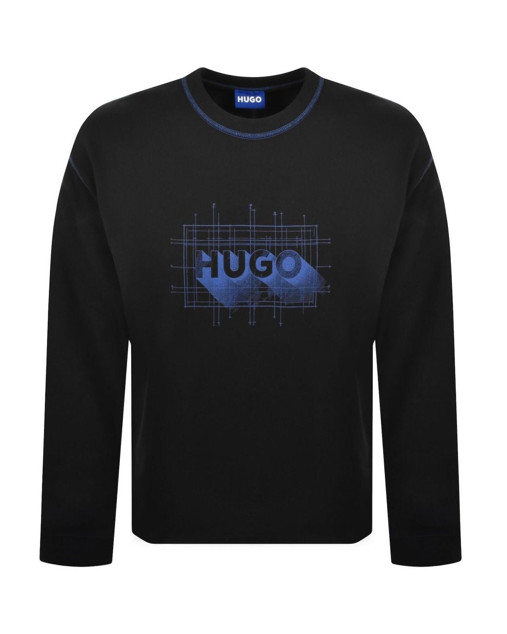 HUGO Black Nothalic Sweatshirt for men