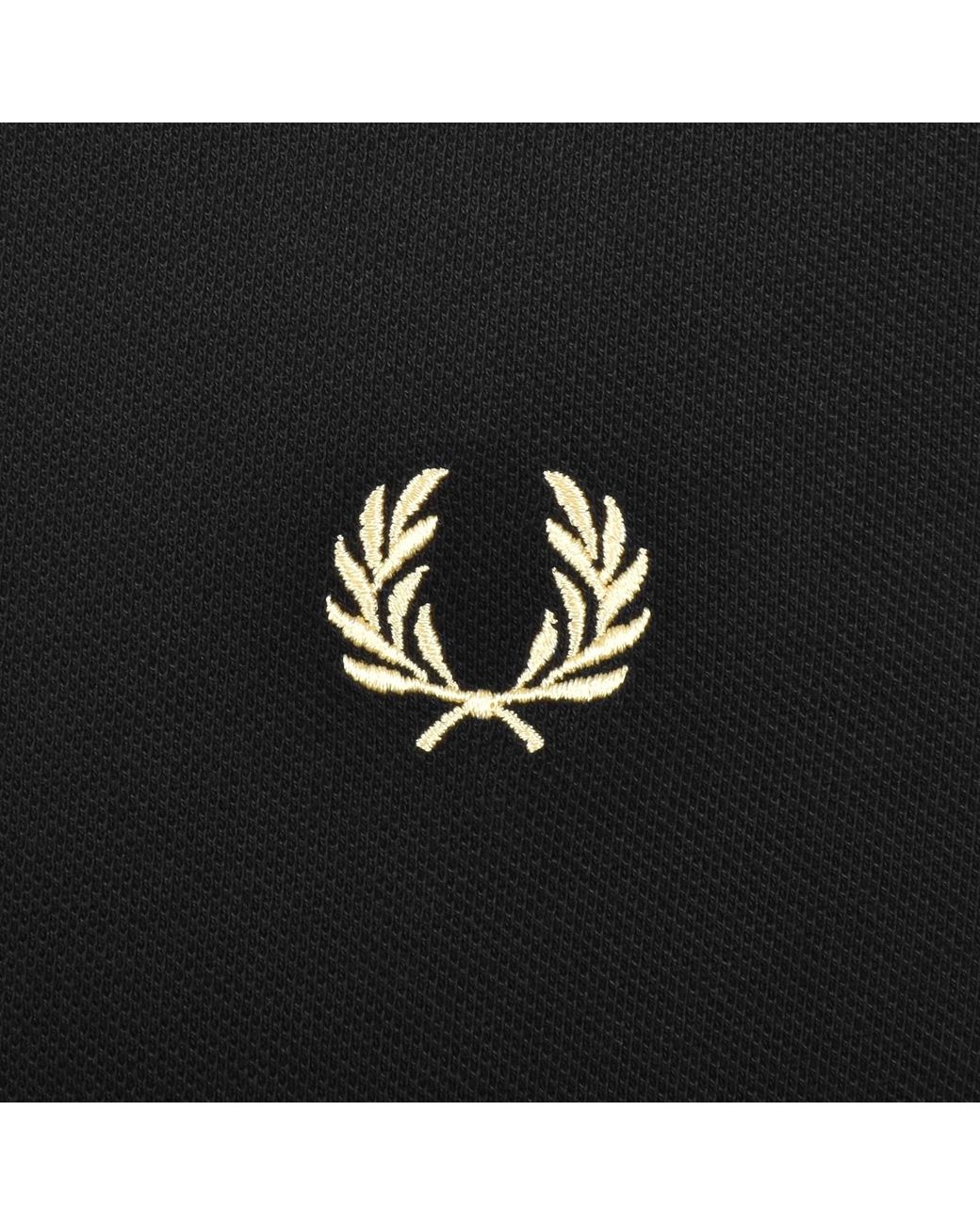 Fred Perry Black Twin Tipped Cuff T Shirt for men
