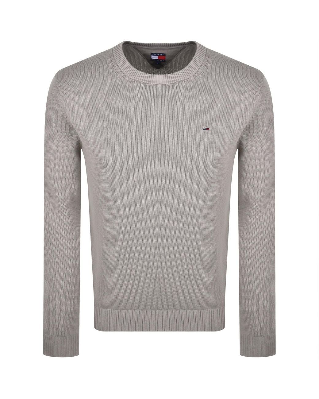 Tommy Hilfiger Gray Flag Slim Fit Sweatshirt for men