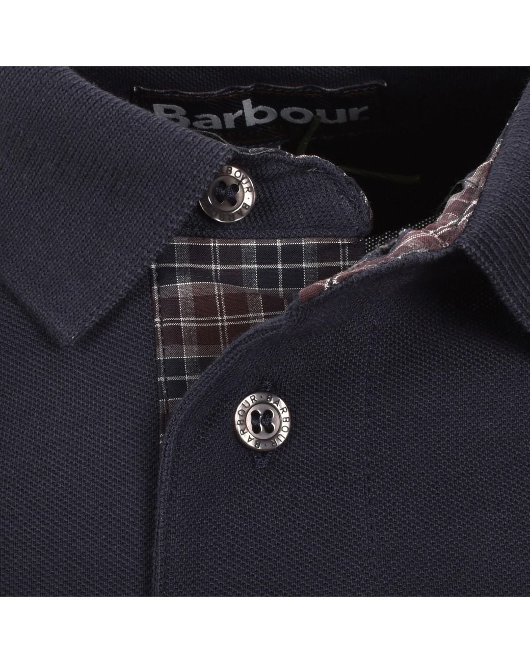Barbour Blue Blaine Long Sleeve Polo T Shirt for men