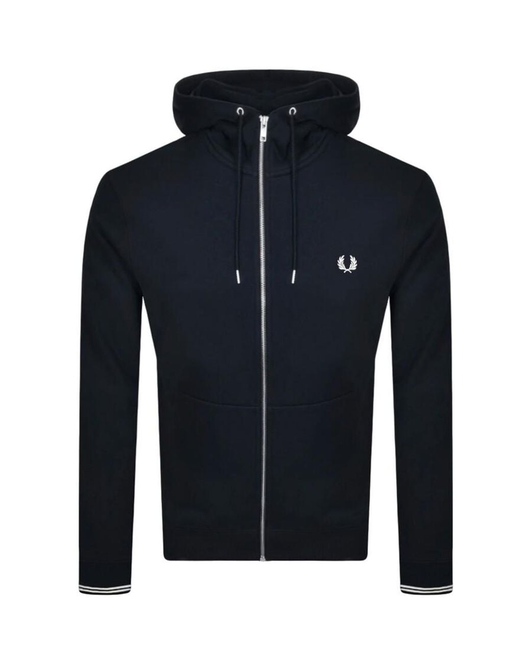 Fred Perry Blue Full Zip Hoodie for men