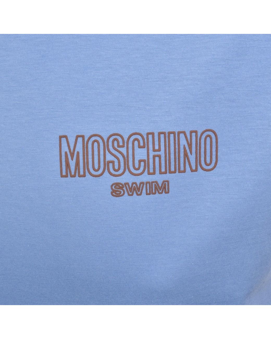 Moschino Blue Swim T Shirt for men
