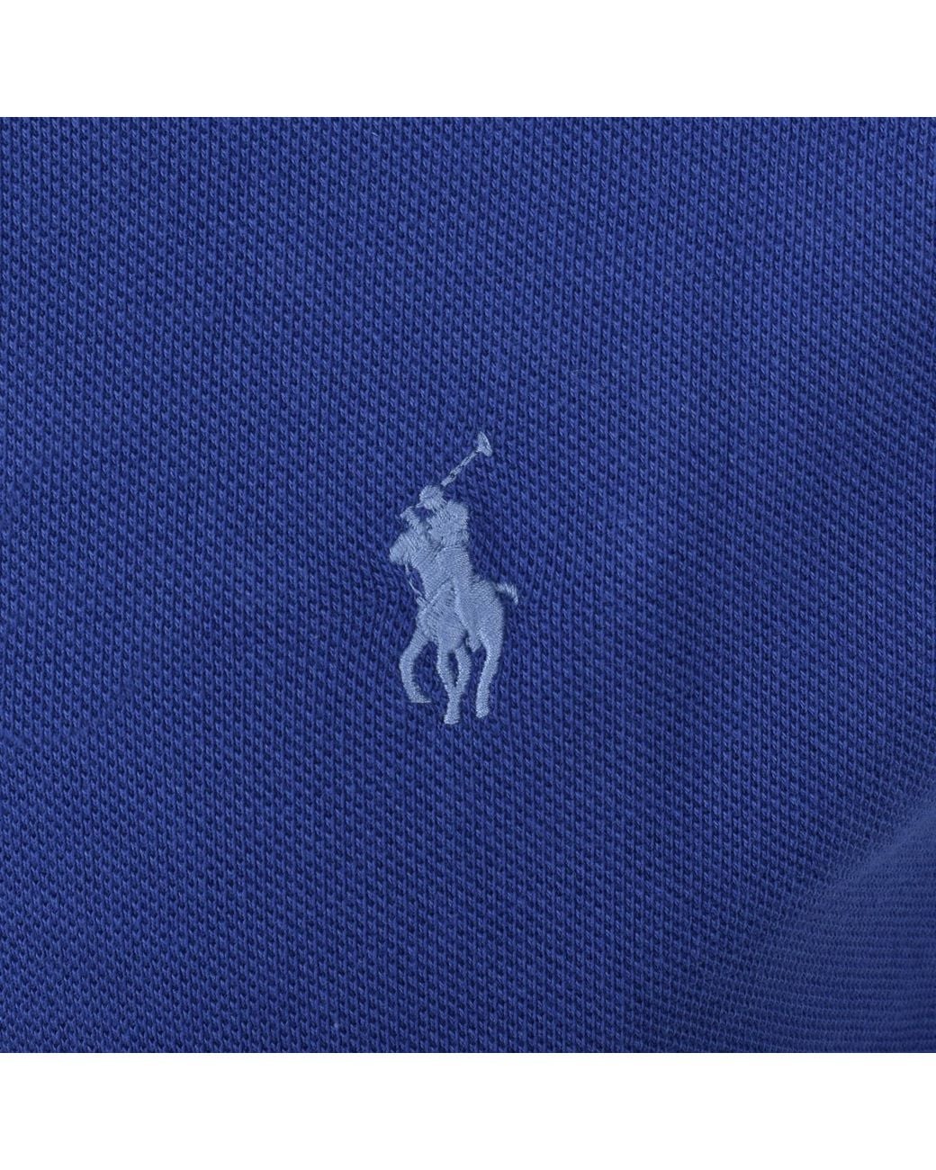 Ralph Lauren Blue Custom Slim Polo T Shirt for men