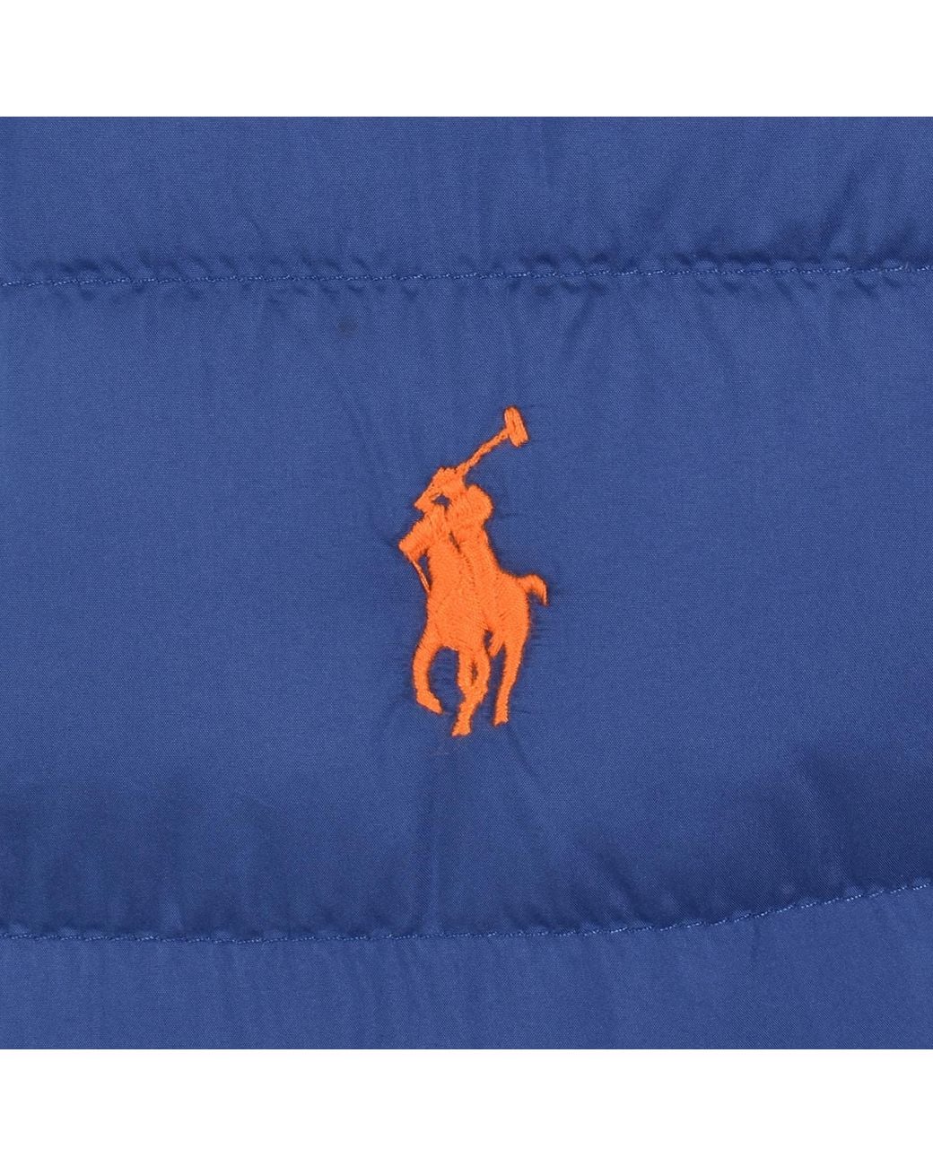 Ralph Lauren Blue Down Puffer Gilet for men