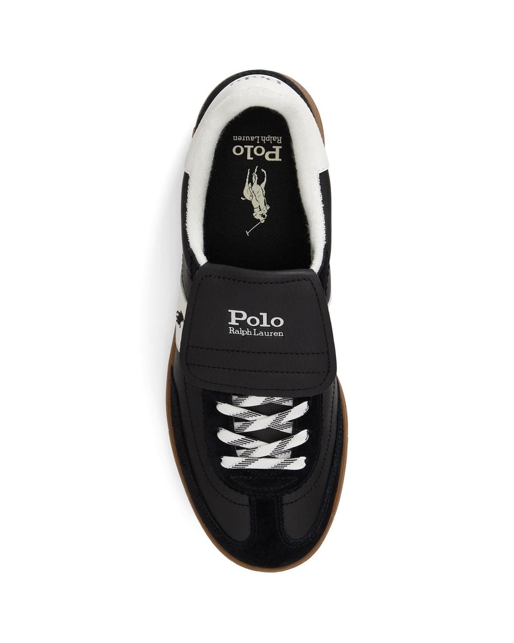 Ralph Lauren Black Bedford Trainers for men