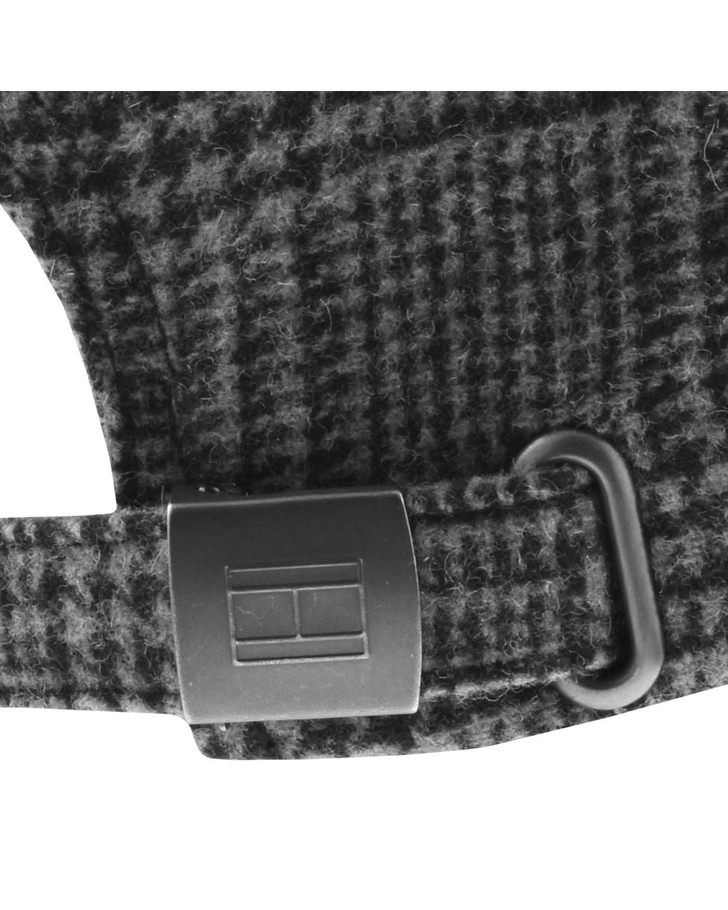 Tommy Hilfiger Gray 6 Panel Check Melton Cap for men