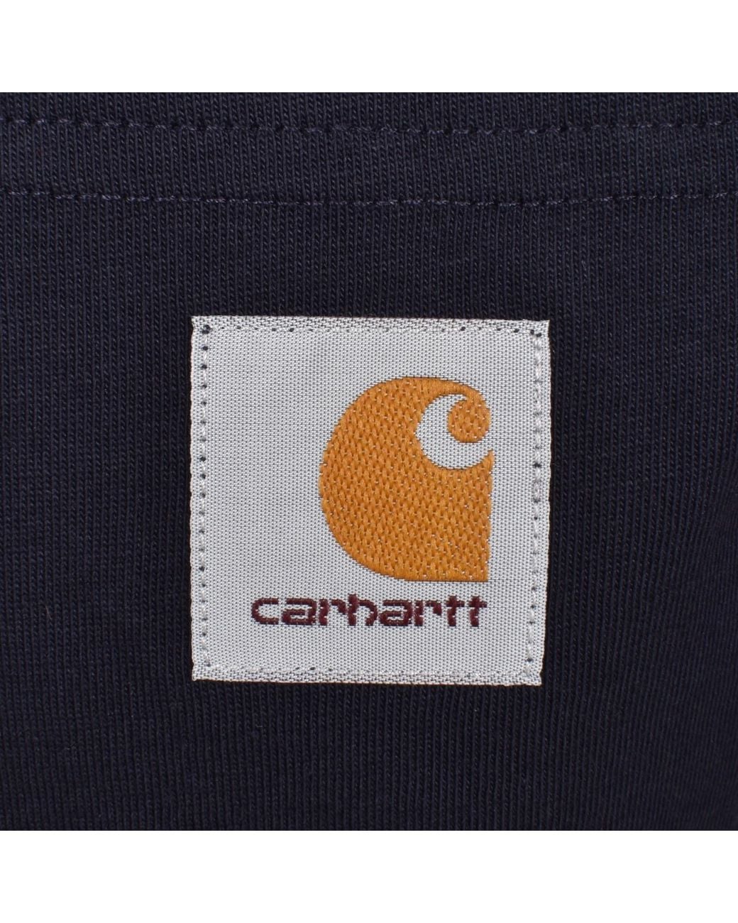 Carhartt Blue Pocket Long Sleeved T Shirt for men