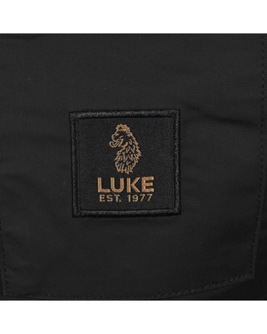 Luke 1977 Black Nepal Hooded Jacket for men