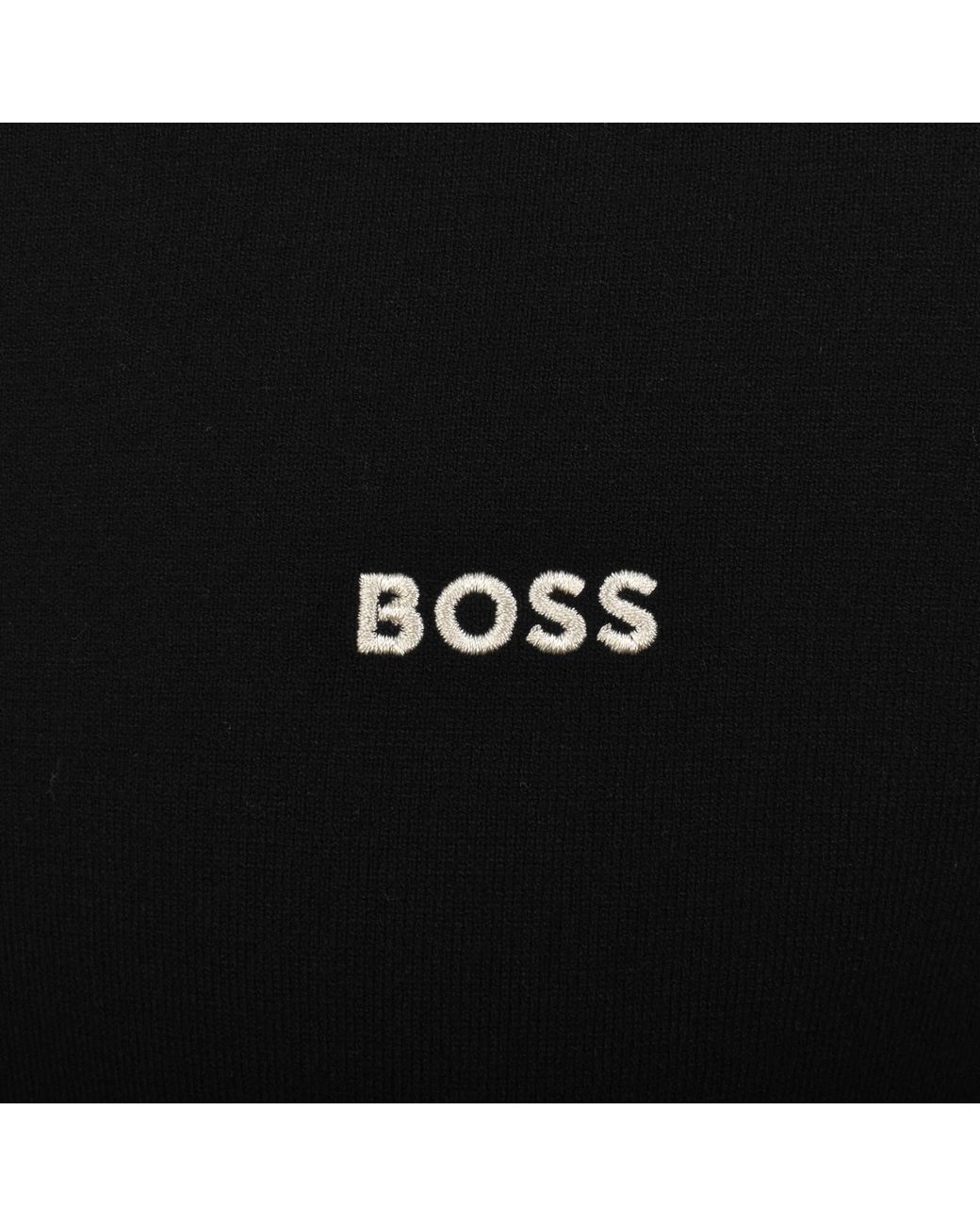 Boss Black Boss Goc Swing Quarter Zip Knit Jumper for men