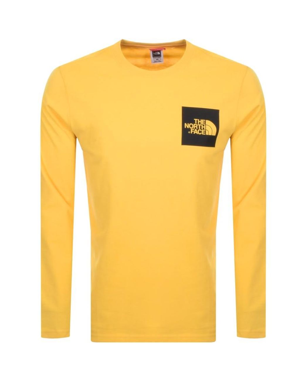 north face t shirt yellow