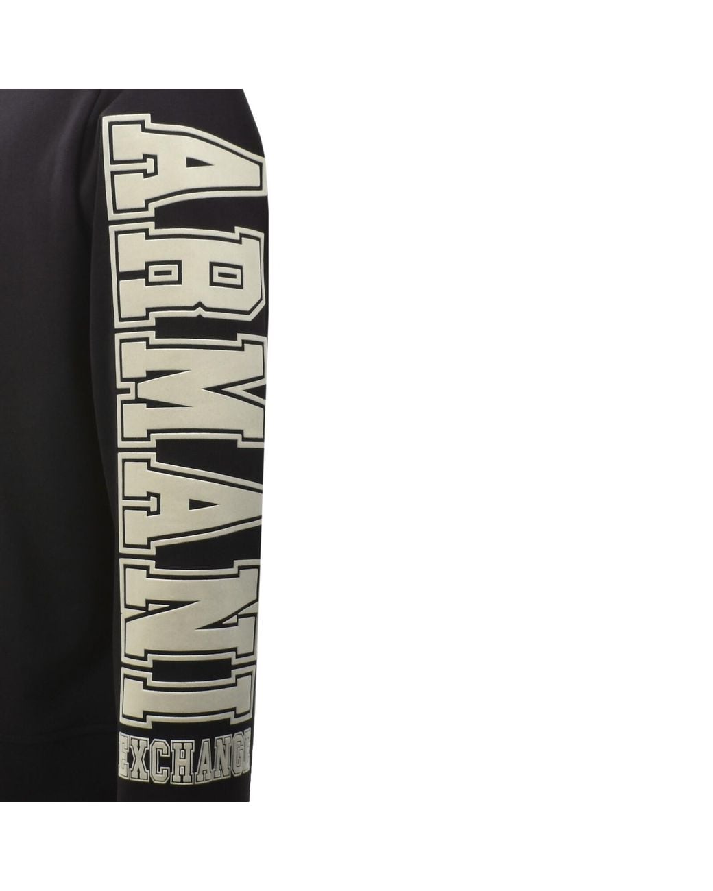 ARMANI EXCHANGE Blue Logo Hoodie Deep for men