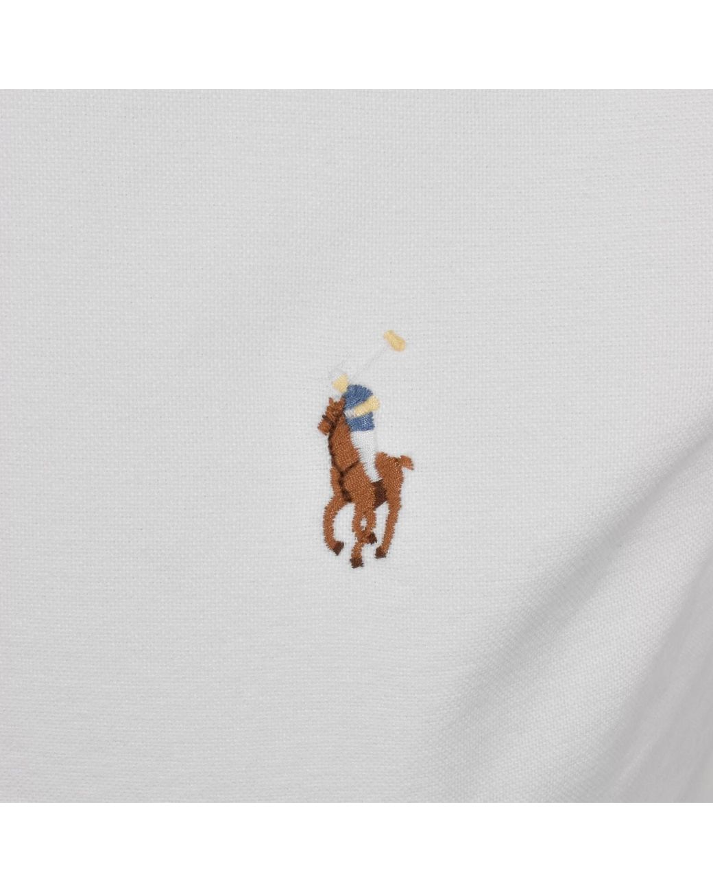 Ralph Lauren White Lightweight Oxford Shirt for men