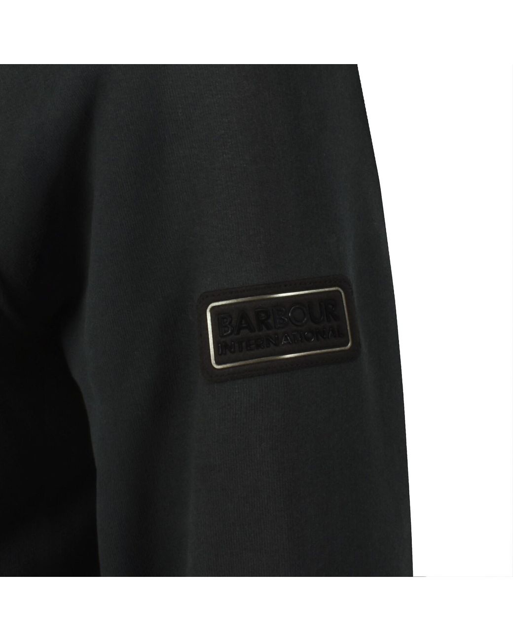 Barbour Black Ehan Zip Sweatshirt for men