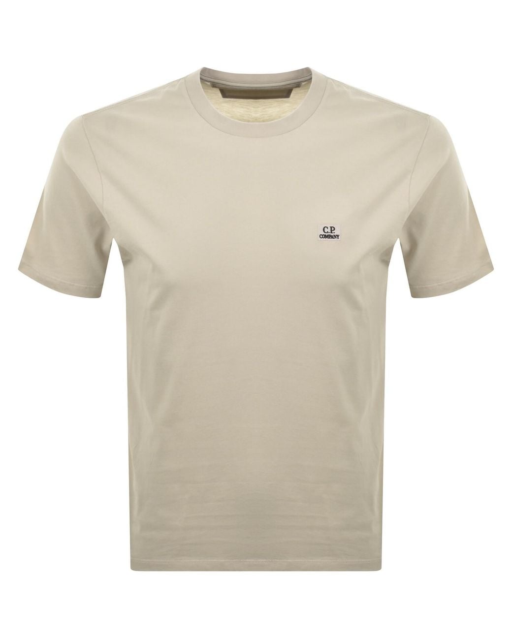 C P Company Natural Cp Company Logo Patch T Shirt for men
