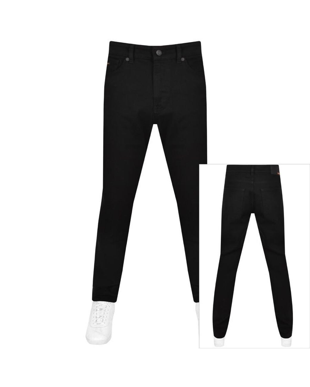 BOSS by HUGO BOSS Boss Maine Regular Fit Jeans in Black for Men | Lyst
