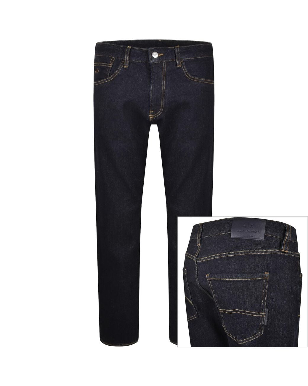 ARMANI EXCHANGE Blue J16 Straight Fit Jeans for men