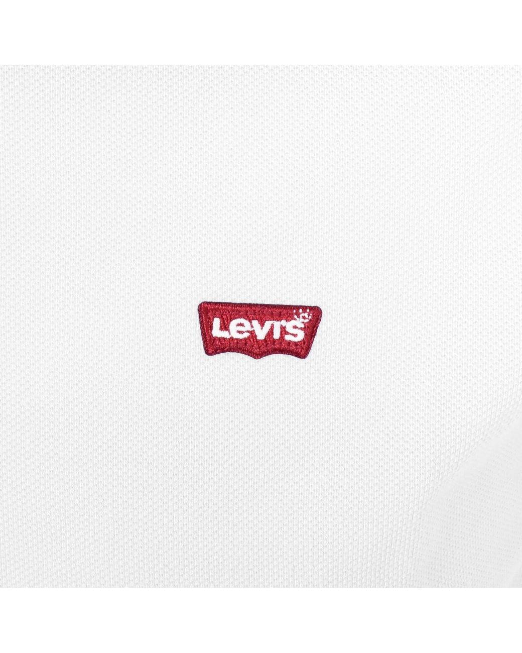 Levi's White Original Hm Short Sleeved Polo T Shirt for men