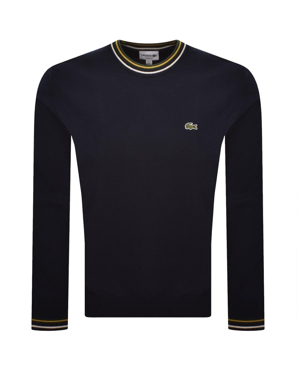 Lacoste Blue Crew Neck Knit Jumper for men