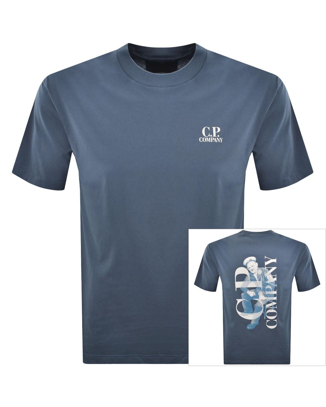 C P Company Blue Cp Company British Sailor T Shirt for men