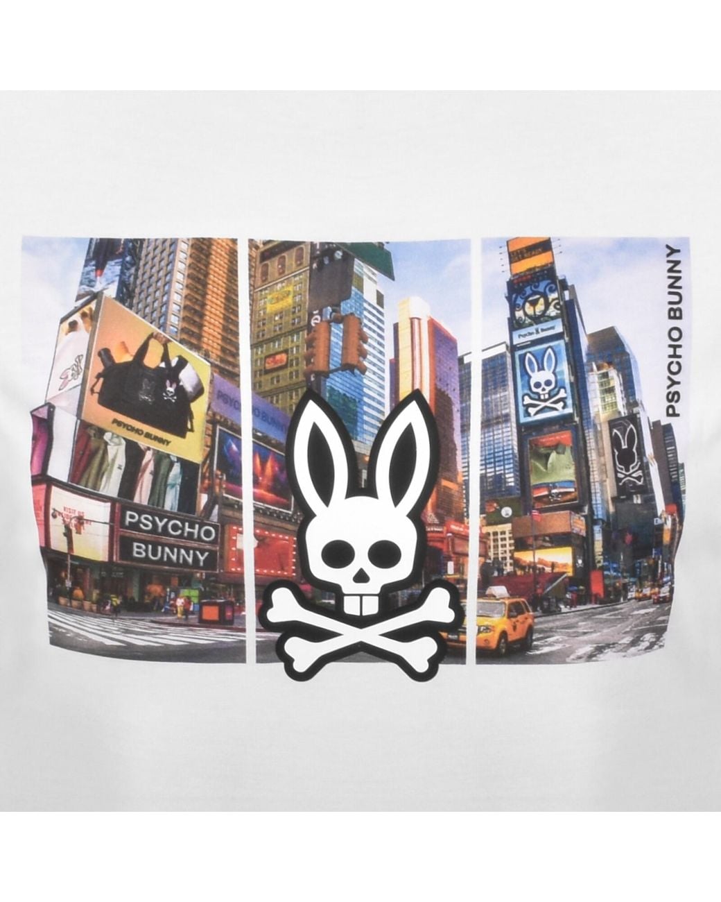 Psycho Bunny White Zeke Graphic T Shirt for men