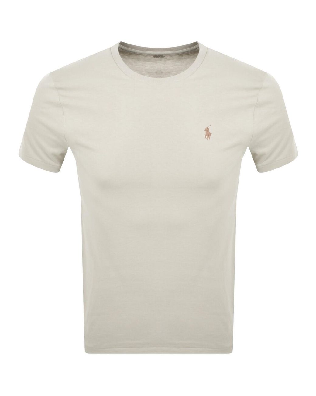 Ralph Lauren White Crew Neck Slim Fit T Shirt for men
