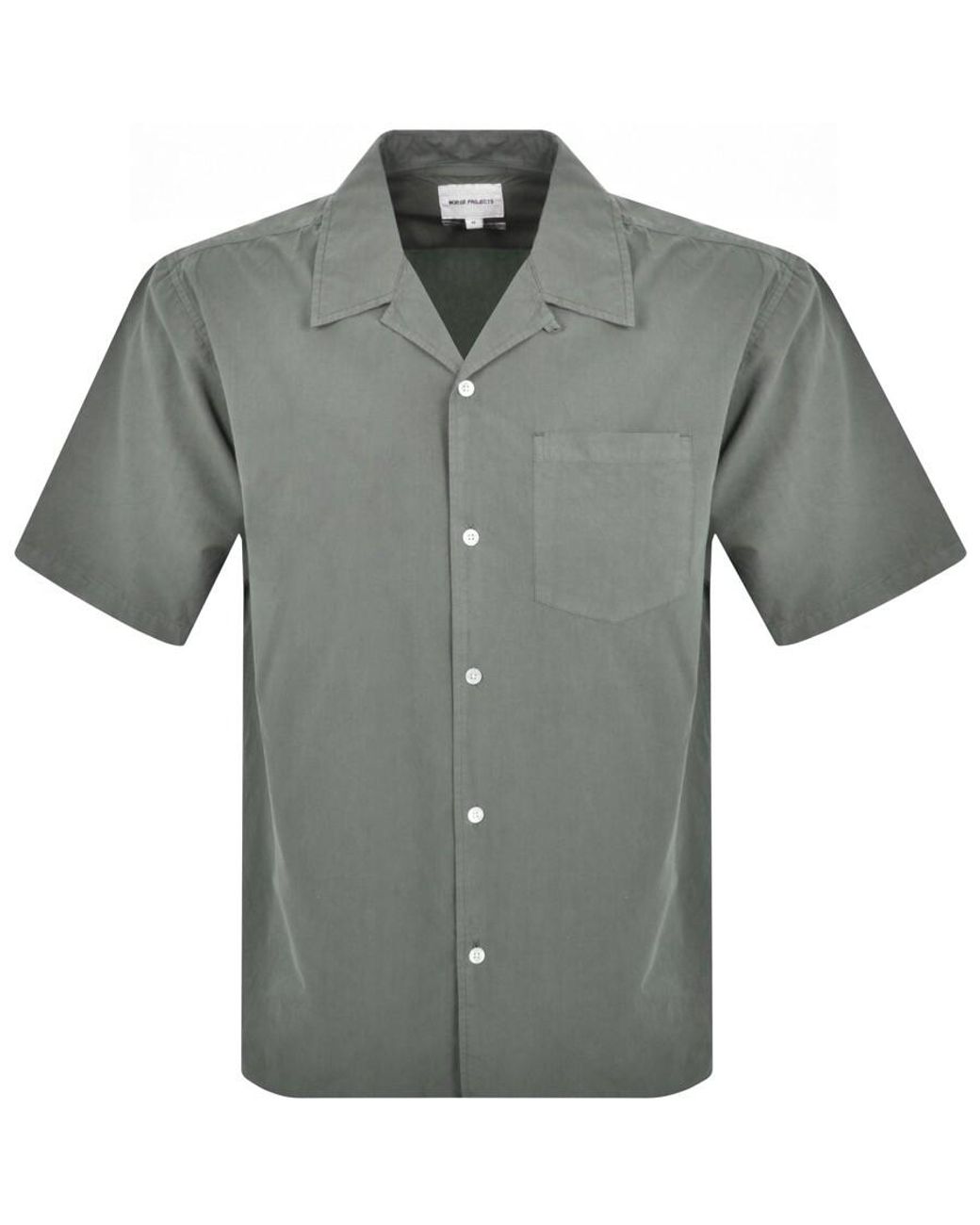 Norse Projects Gray Carsten Cotton Tencel Shirt for men