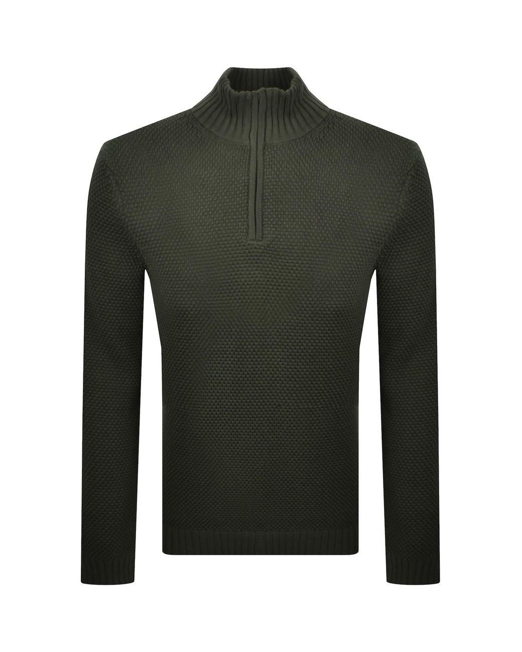 G-Star Green G-Star Quarter Zip Knit Jumper for men