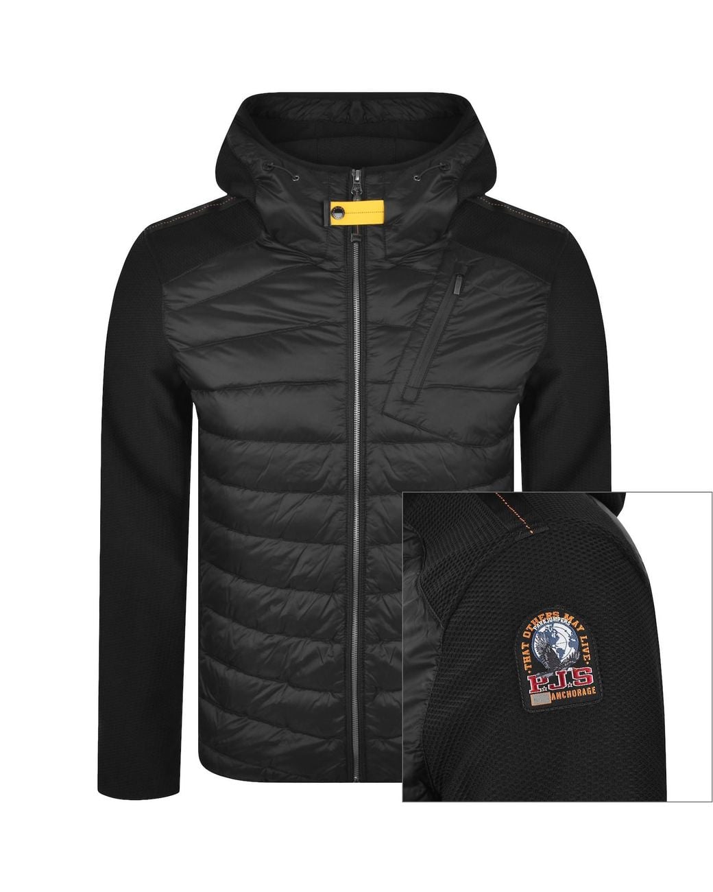 Parajumpers Black Nolan Jacket for men