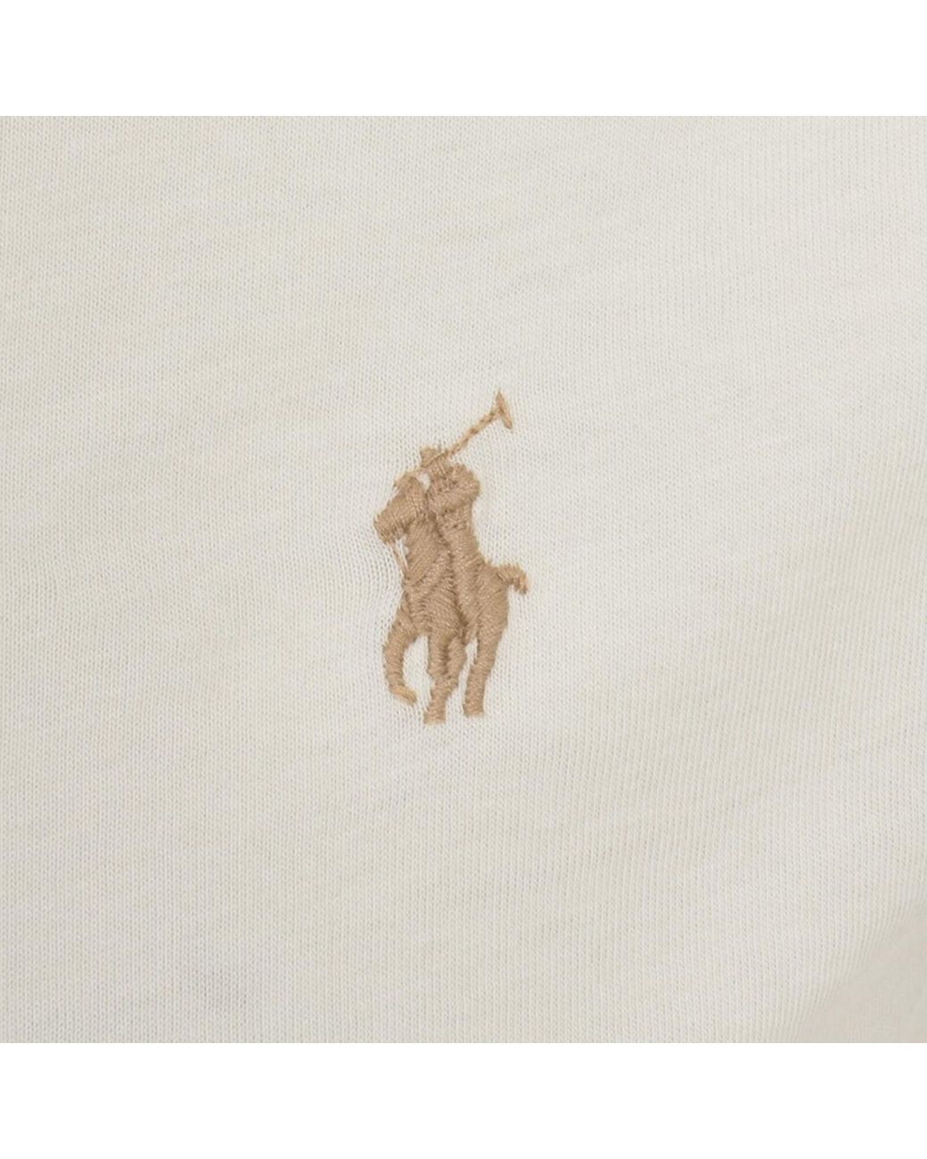 Ralph Lauren White Crew Neck Slim Fit T Shirt for men