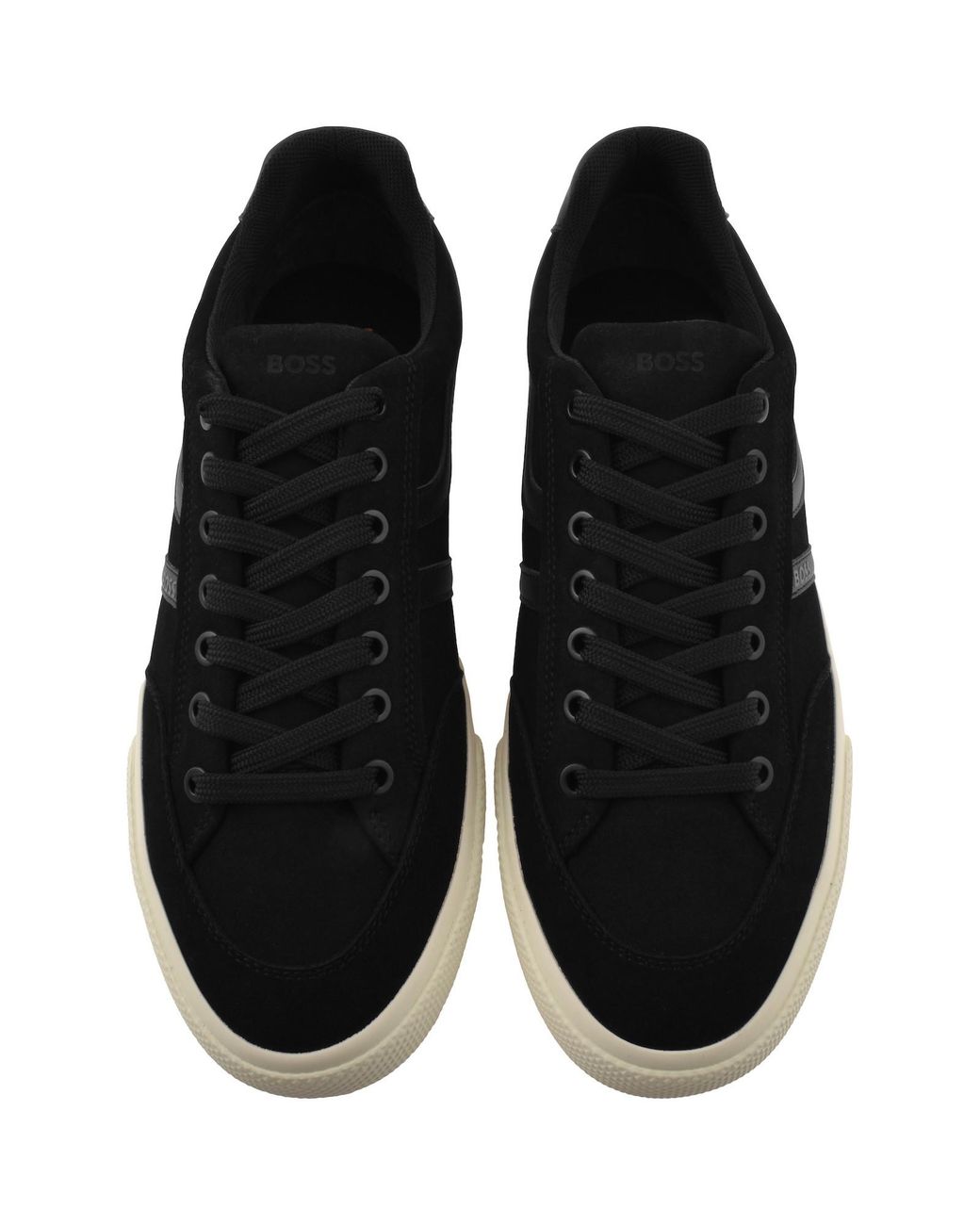 BOSS BUSINESS Black Boss Aiden Tennis Trainers for men