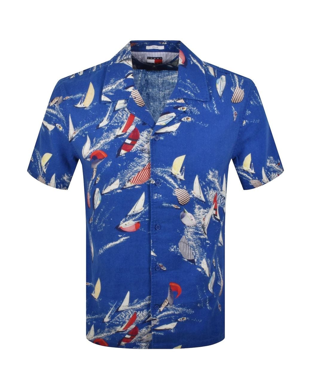 Tommy Hilfiger Blue All Over Print Shirt for men