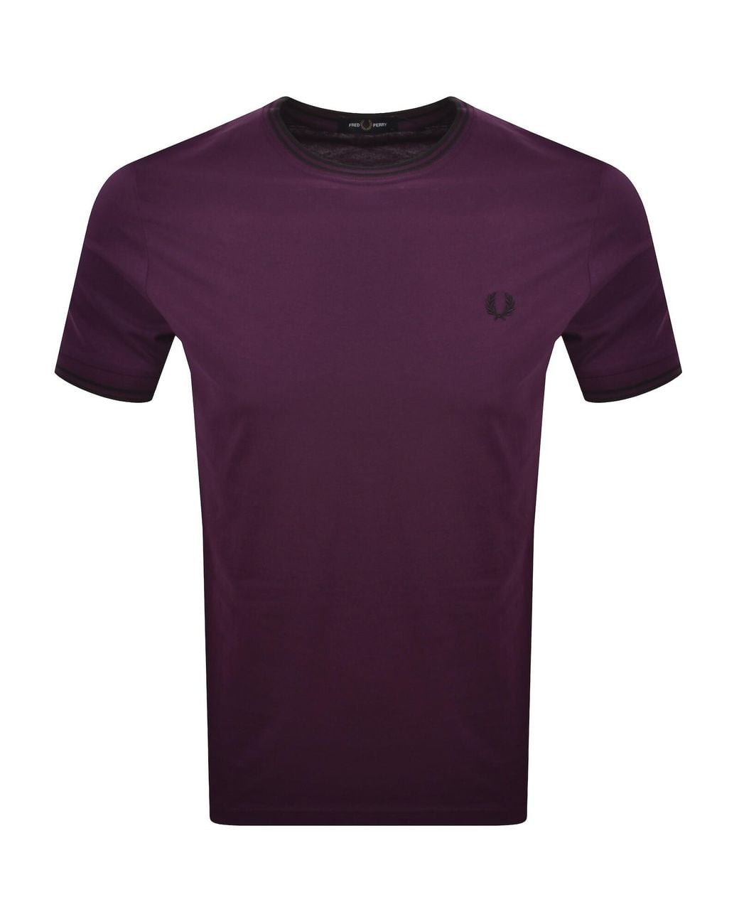 Fred Perry Purple Twin Tipped T Shirt for men