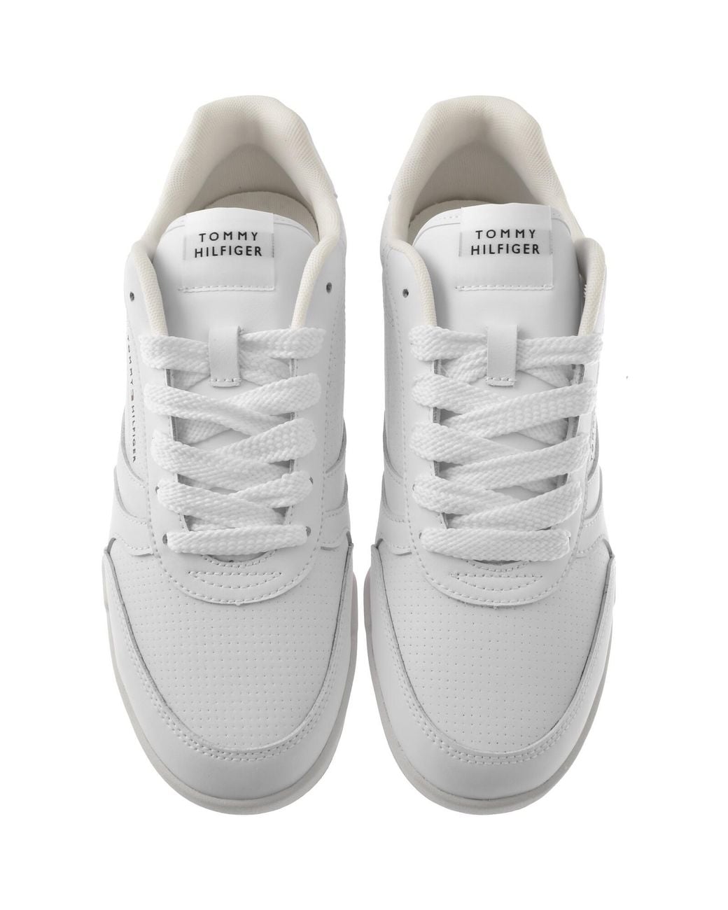 Tommy Hilfiger White Logo Cupsole Trainers for men