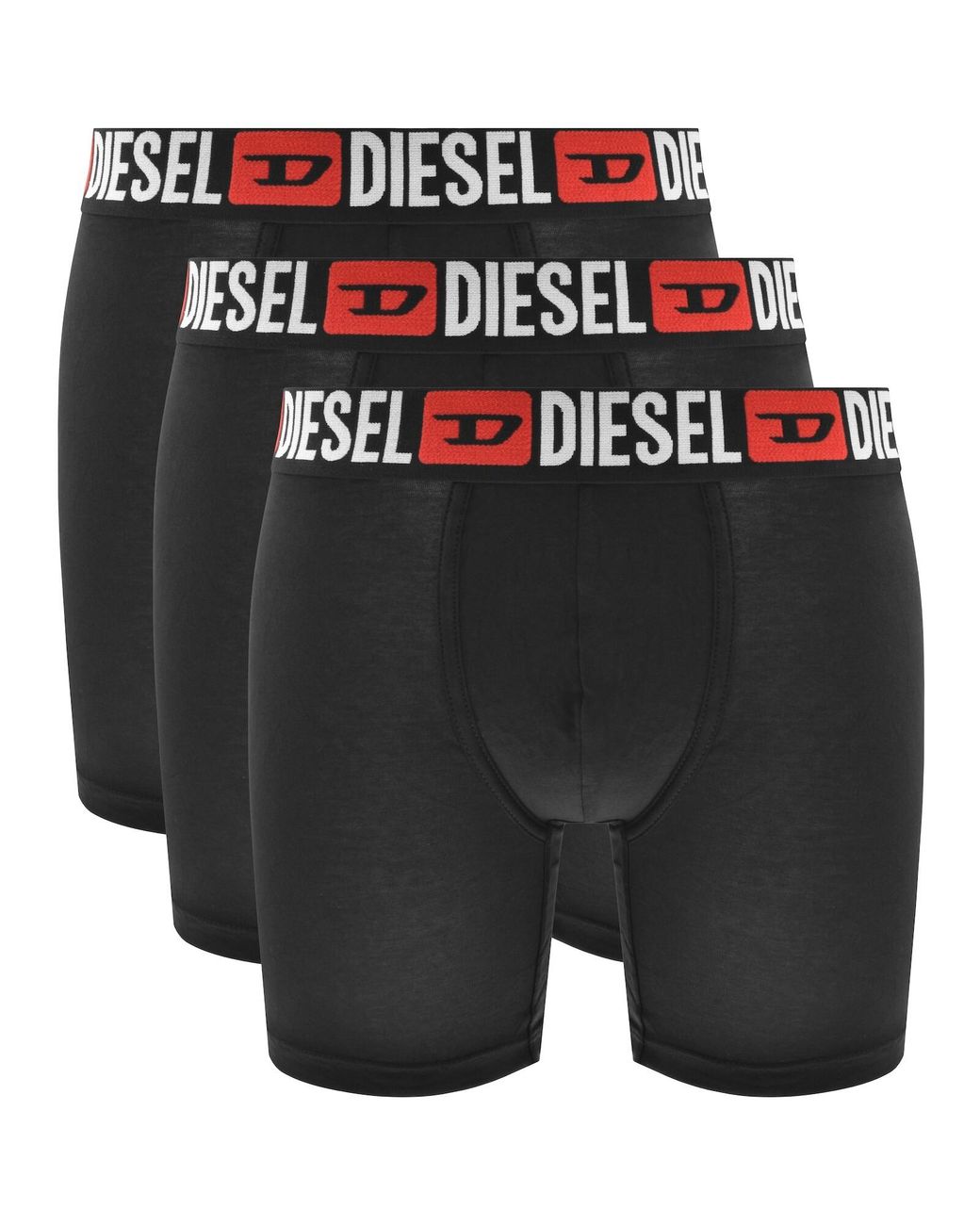 DIESEL Black Underwear Max 3 Pack Boxer Shorts for men