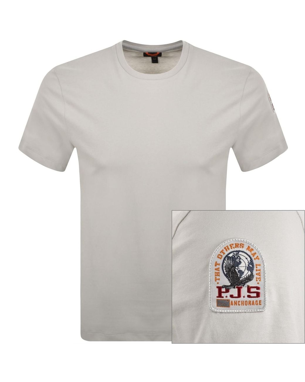 Parajumpers Gray Shispare T Shirt for men