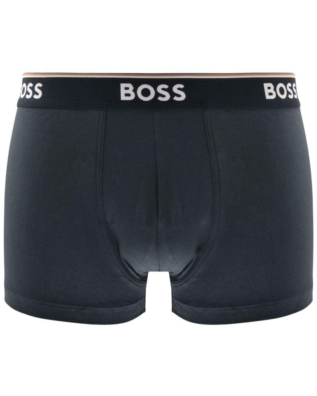 BOSS BUSINESS Blue Boss Underwear 3 Pack Trunks for men