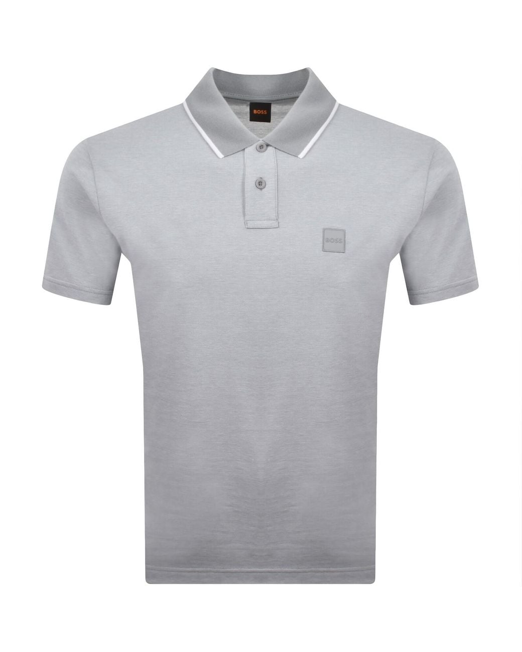 Boss Gray Boss Passerford Polo T Shirt Open for men