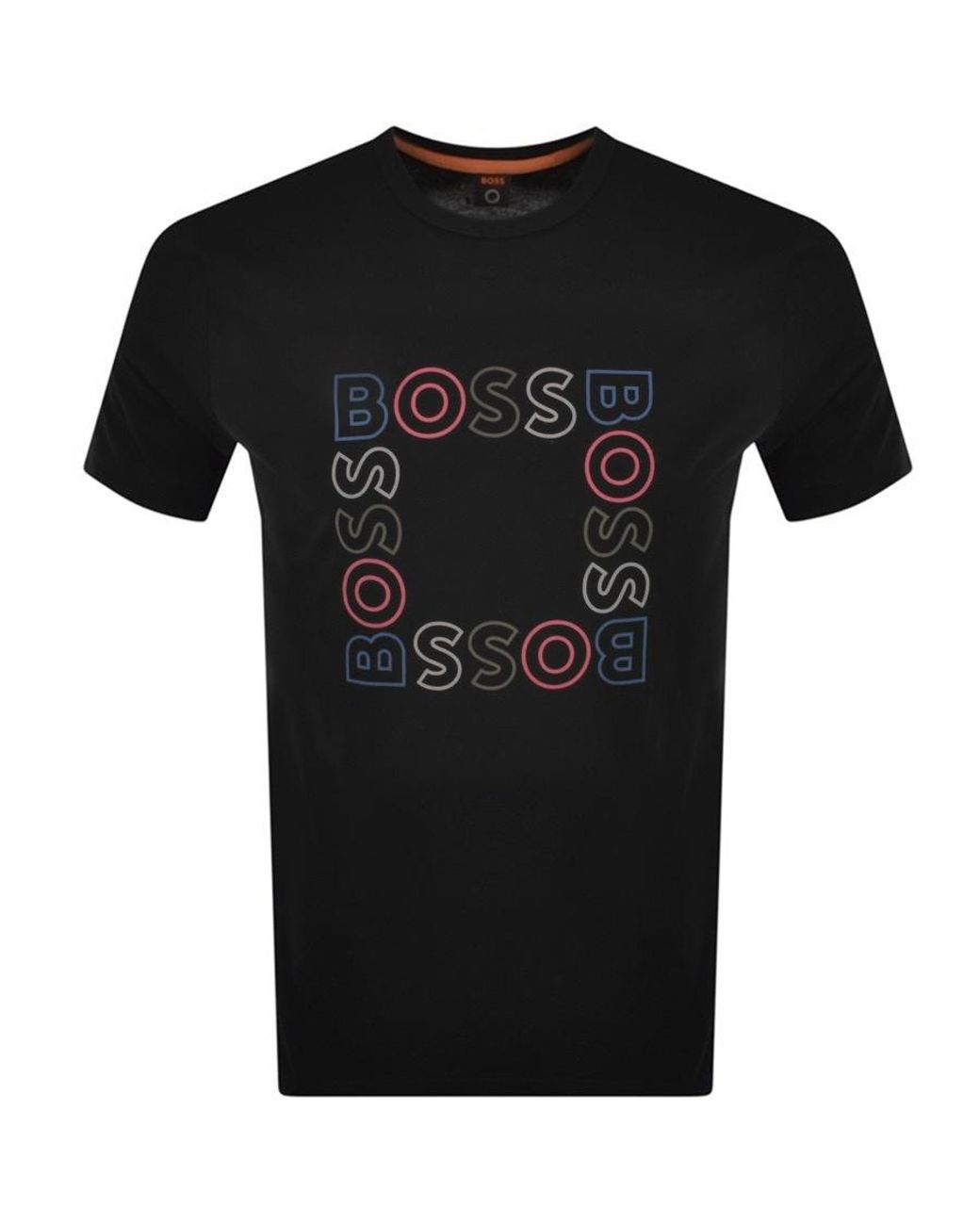 Mens black hugo boss t shirt discount