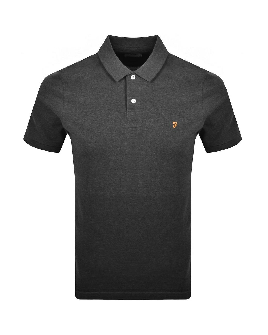 Farah Black Farah Cunningham Polo T Shirt for men