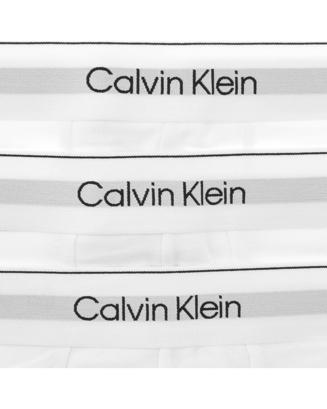 Calvin Klein White Underwear 3 Pack Trunks for men