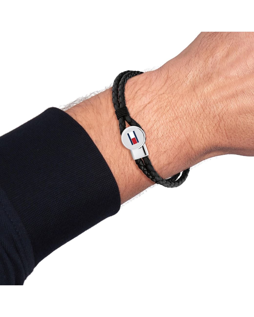 Tommy Hilfiger Black Bruce Bracelet for men