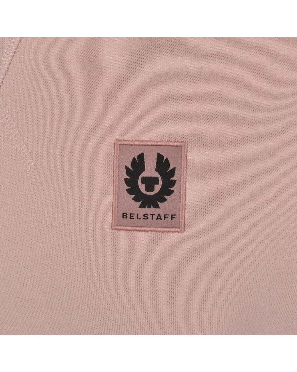 Belstaff Pink Logo Sweatshirt Dusk for men
