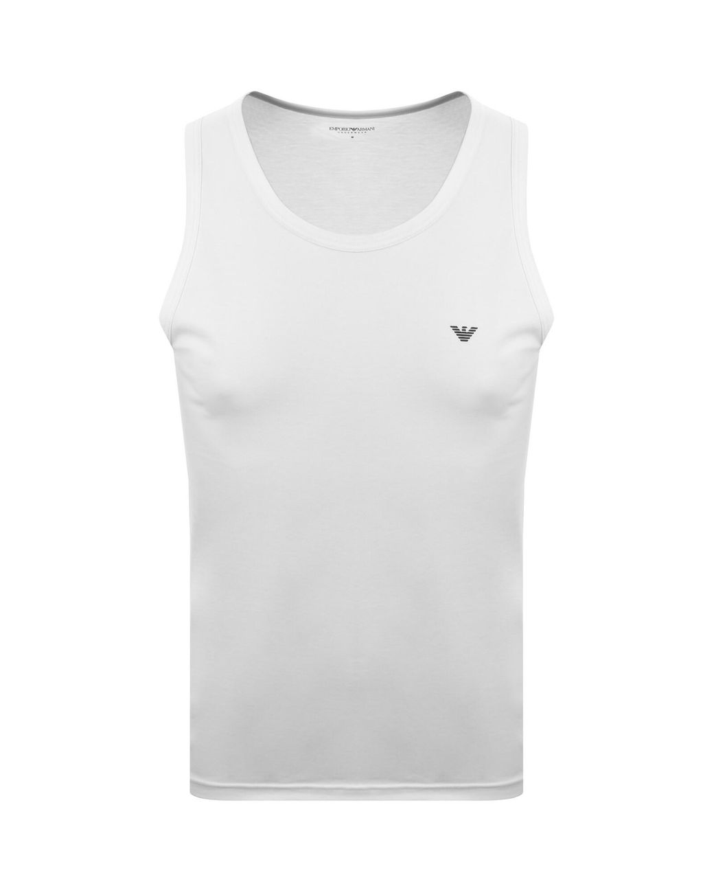 Armani White Emporio Vest Lounge T Shirt for men