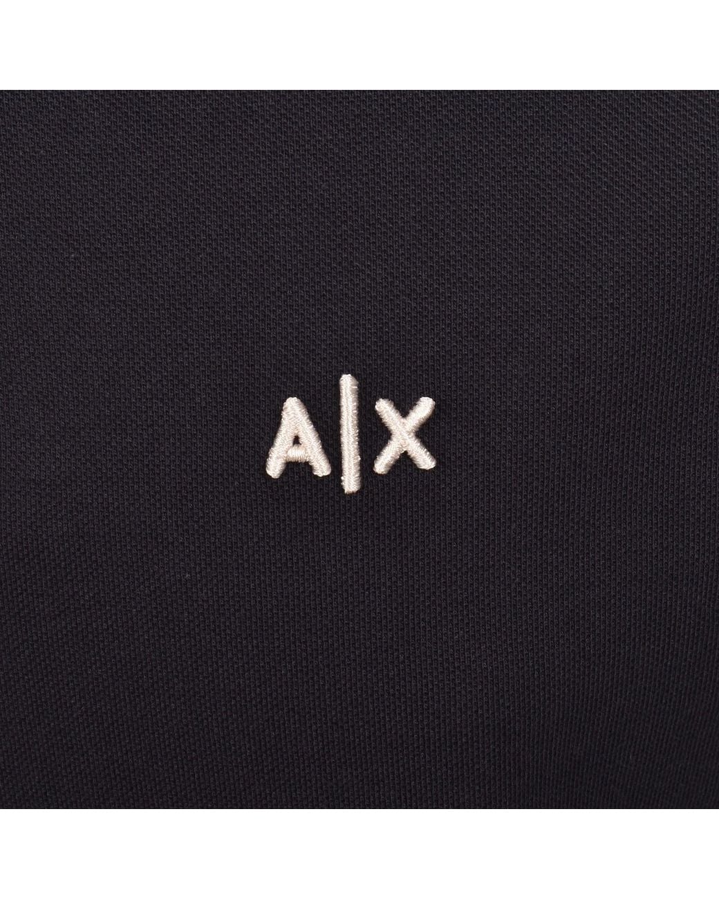 ARMANI EXCHANGE Blue Polo T Shirt Deep for men