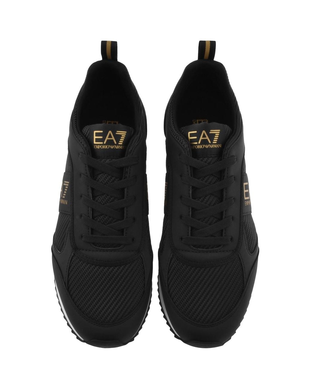 EA7 Black Emporio Armani Trainers for men