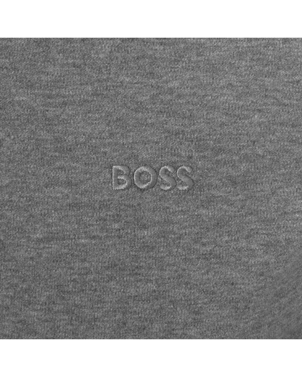 BOSS BUSINESS Gray Boss Pado 30 Long Sleeved Polo T Shirt for men