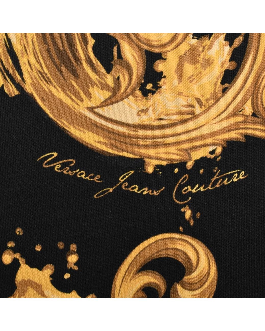 Versace Jeans Black Couture Logo Hoodie for men