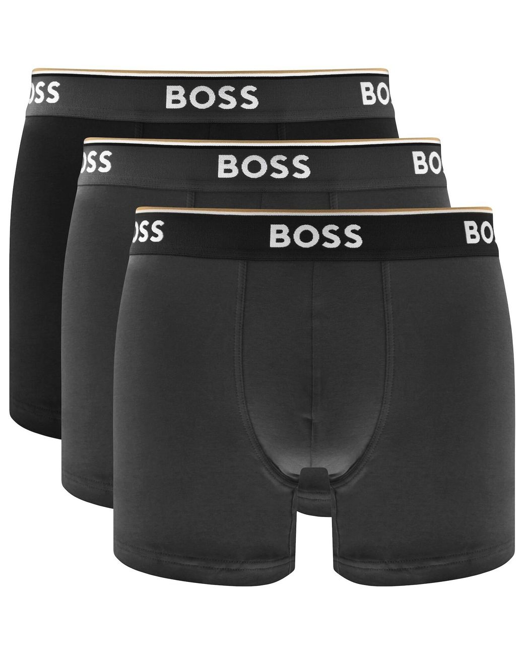 BOSS BUSINESS Black Boss Underwear 3 Pack Power Boxer Briefs for men