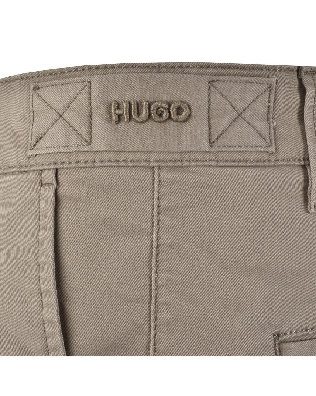 HUGO Gray Craysen262 Cargo Shorts for men
